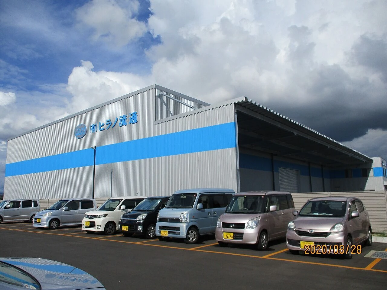 画像6874：新築・倉庫外壁大型角波工事